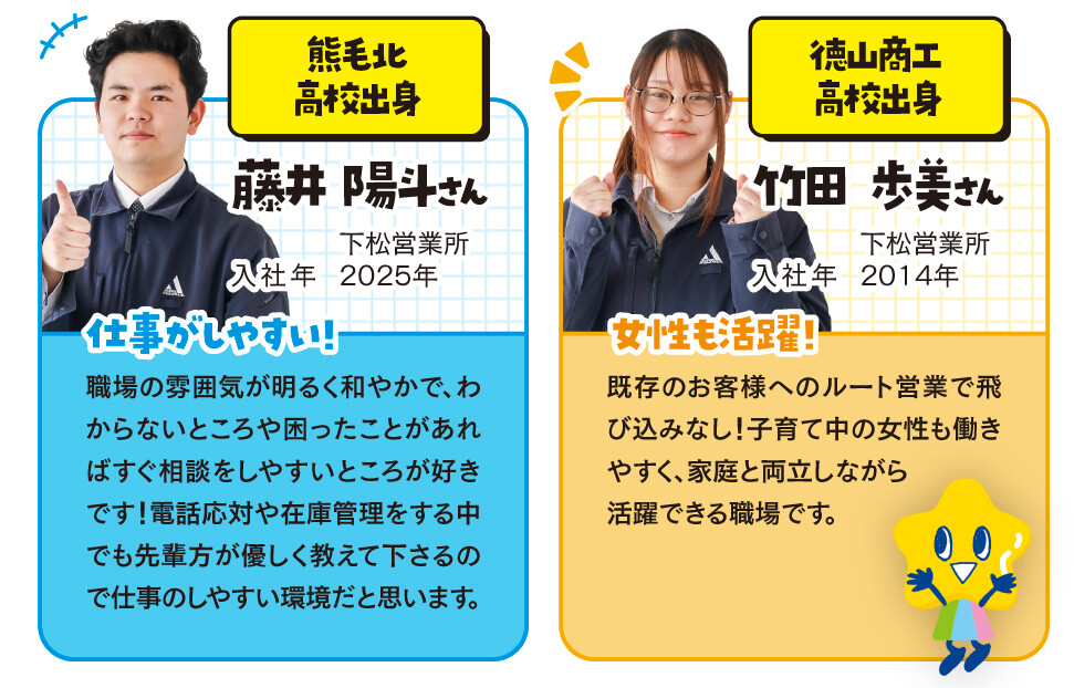 会社のいいところを教えて!